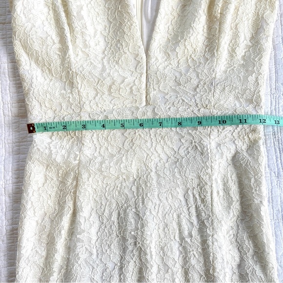 Sau Cream White Lace Ankle Length Dress Size 2 - Picture 12 of 15